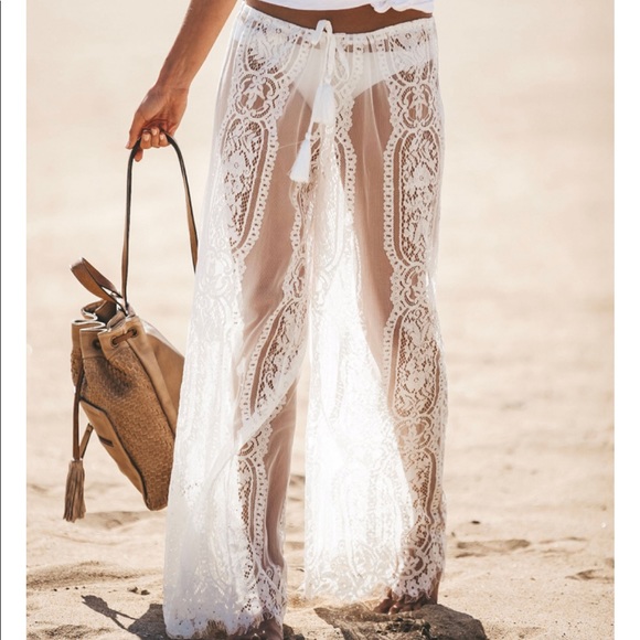 FREJA Boho Lace Beach Pants - Picture 4 of 8